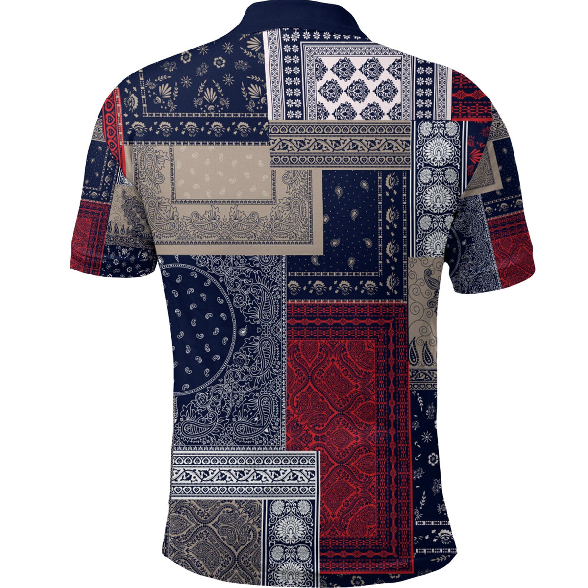 Paisley Polo Shirt Bandana Pattern Seamless Ver.173 RLT13 - Wonder Print Shop