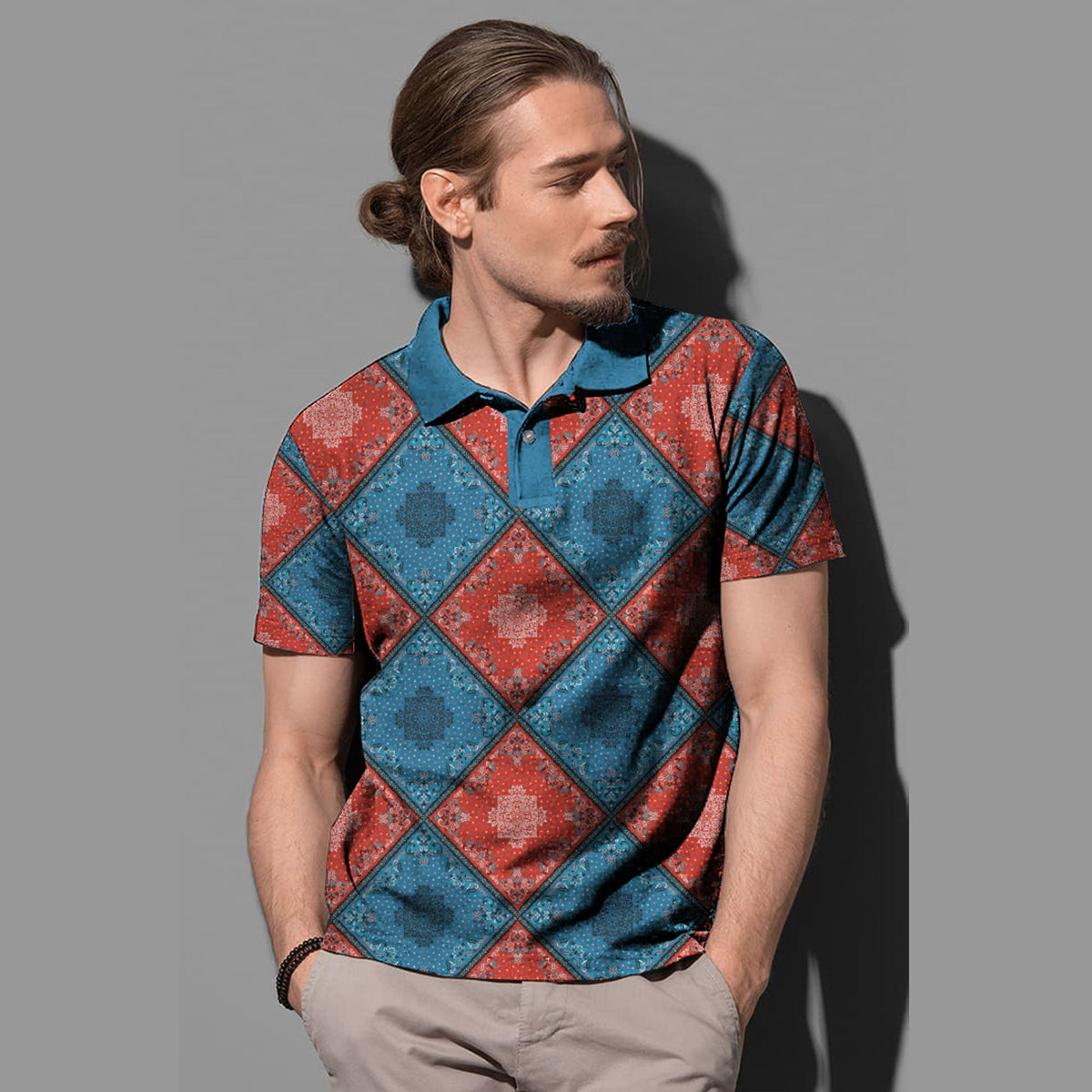 Paisley Polo Shirt Bandana Pattern Seamless Ver.166 RLT13 - Wonder Print Shop