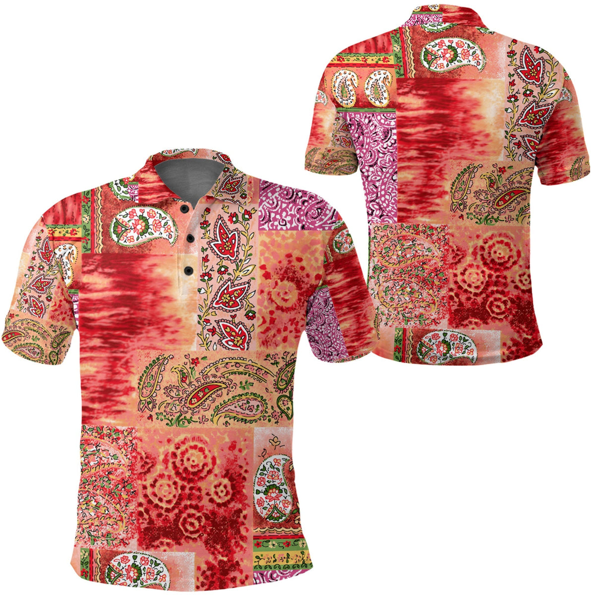 Paisley Polo Shirt Bandana Pattern Seamless 183 RLT13 - Wonder Print Shop