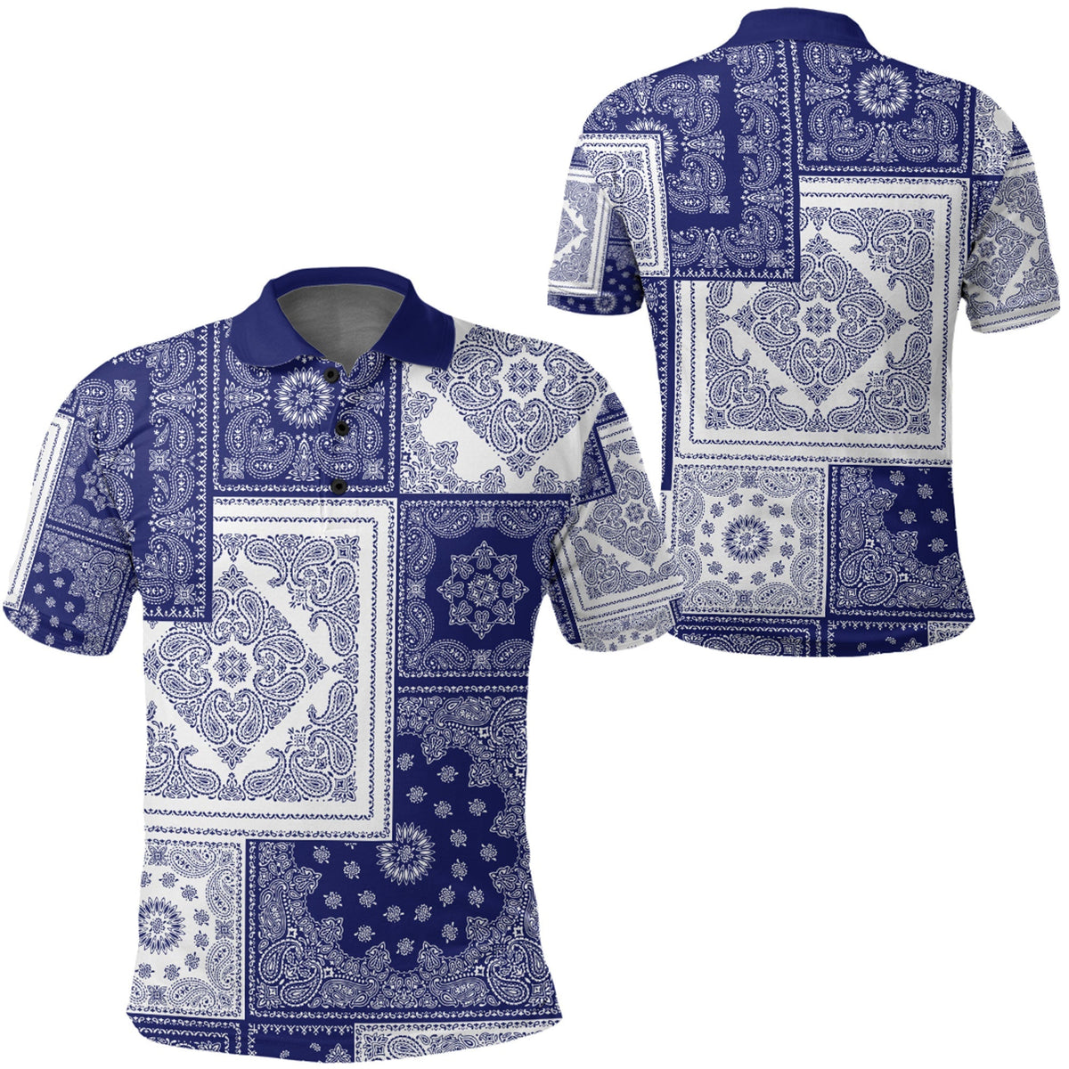 Paisley Polo Shirt Bandana Pattern Seamless Ver.156 RLT13 - Wonder Print Shop