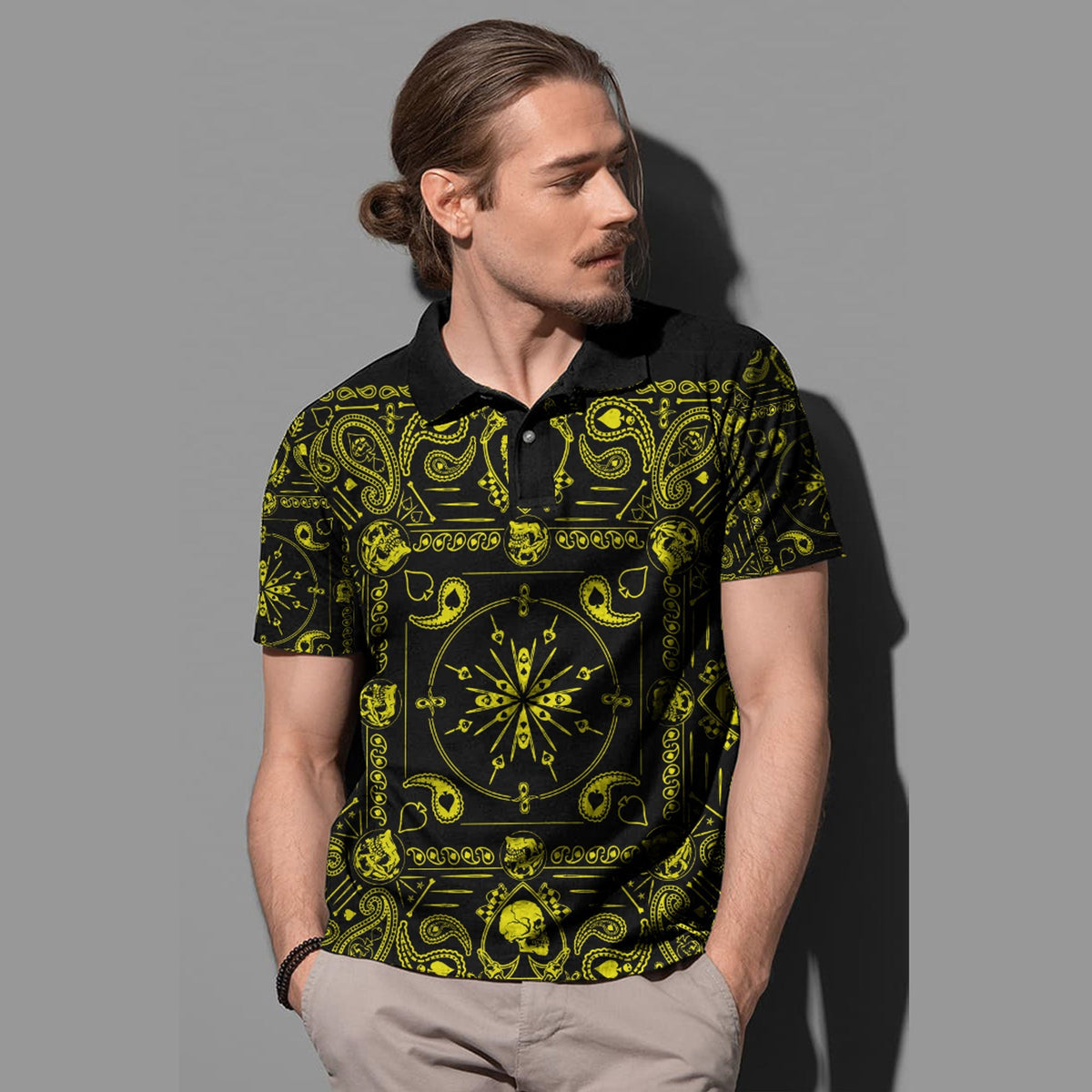 Paisley Polo Shirt Bandana Pattern Seamless 186 RLT13 - Wonder Print Shop