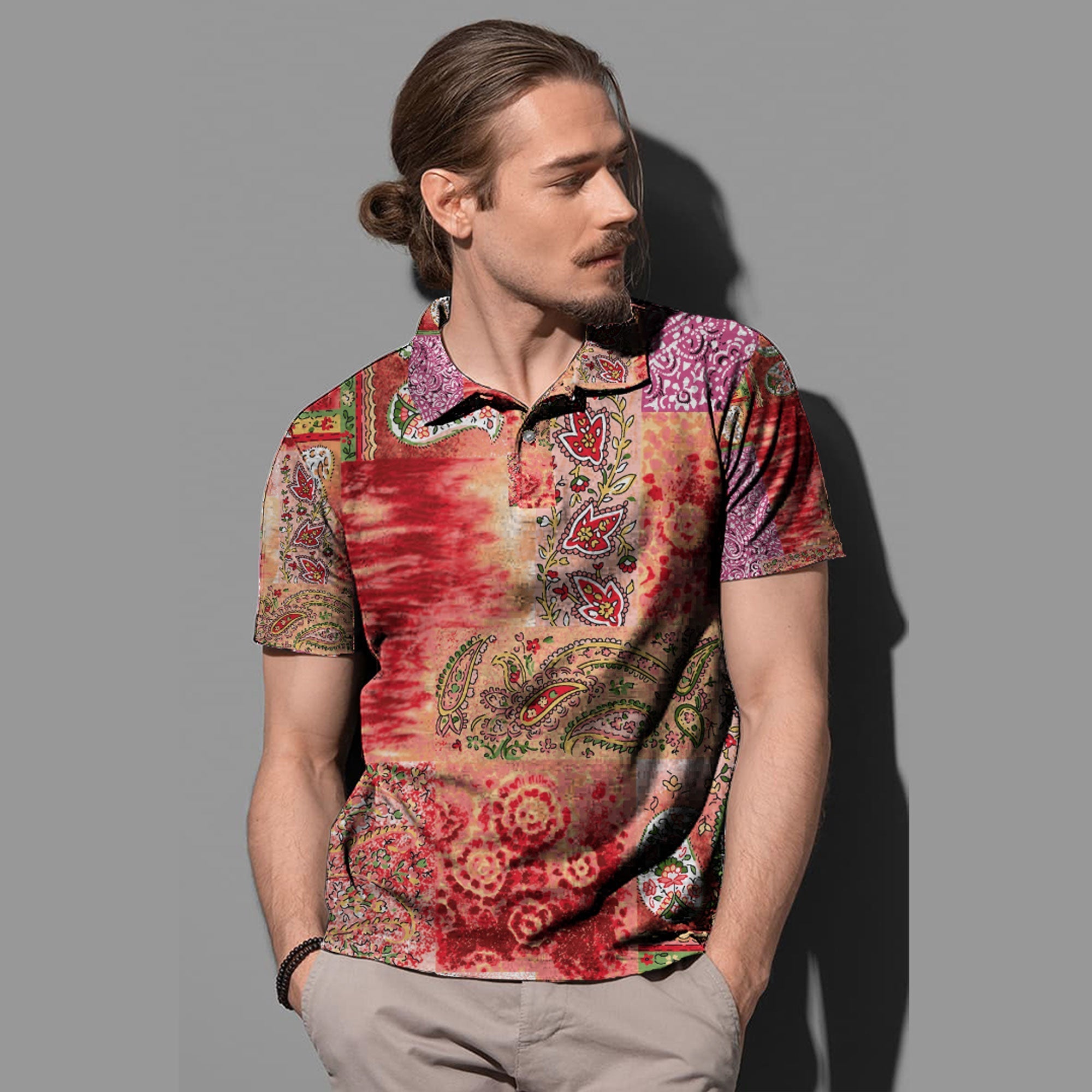 Paisley Polo Shirt Bandana Pattern Seamless 183 RLT13 - Wonder Print Shop