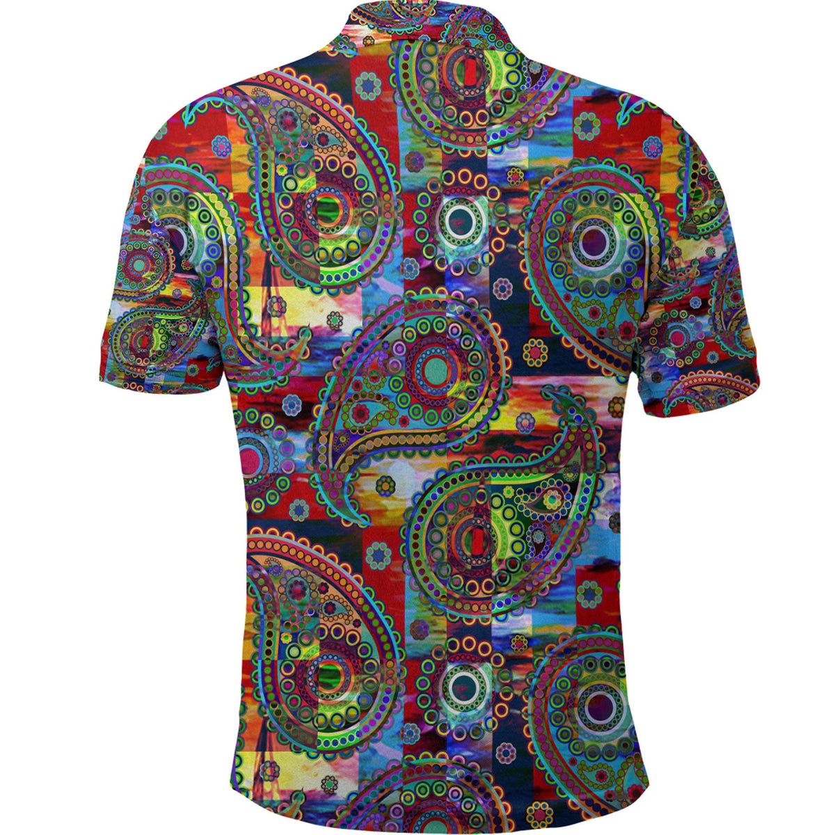 Paisley Polo Shirt Bandana Pattern Seamless Ver.167 RLT13 - Wonder Print Shop