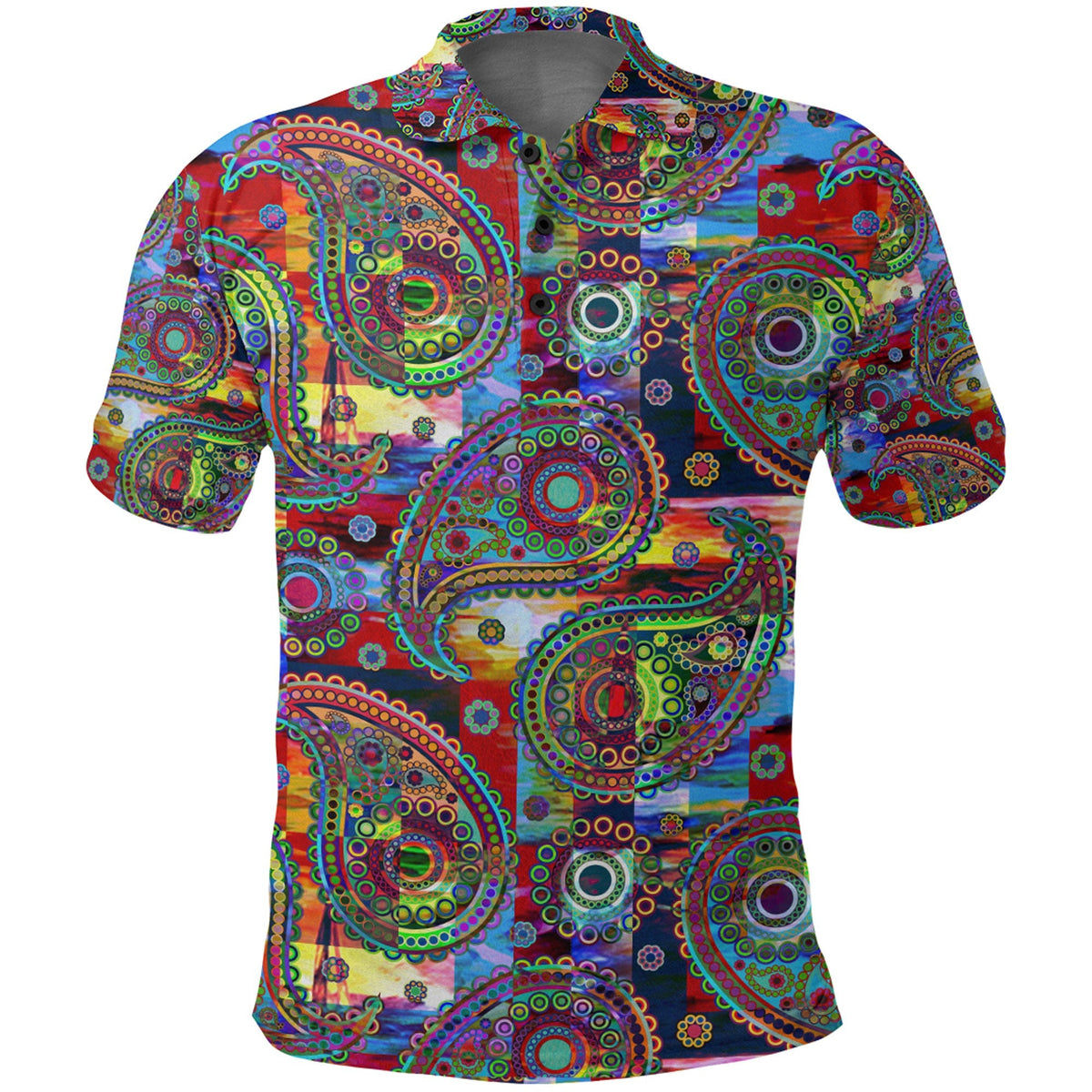 Paisley Polo Shirt Bandana Pattern Seamless Ver.167 RLT13 - Wonder Print Shop