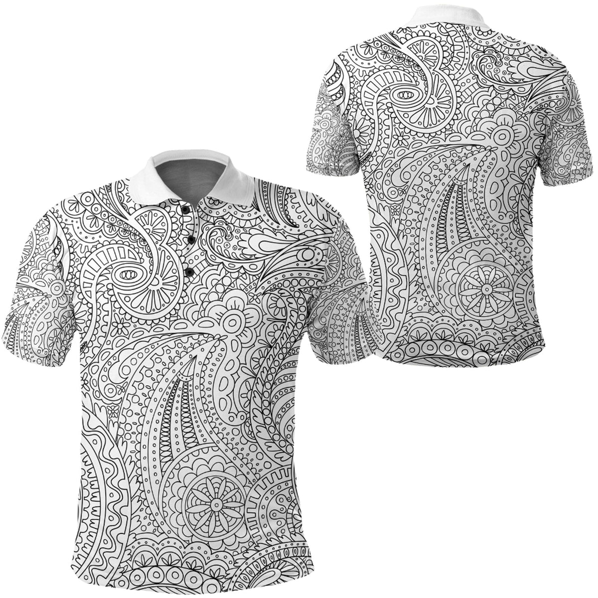 Paisley Polo Shirt Bandana Pattern Seamless Ver.171 RLT13 - Wonder Print Shop
