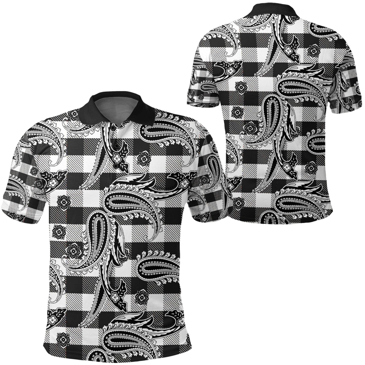 Paisley Polo Shirt Bandana Pattern Seamless 189 RLT13 - Wonder Print Shop