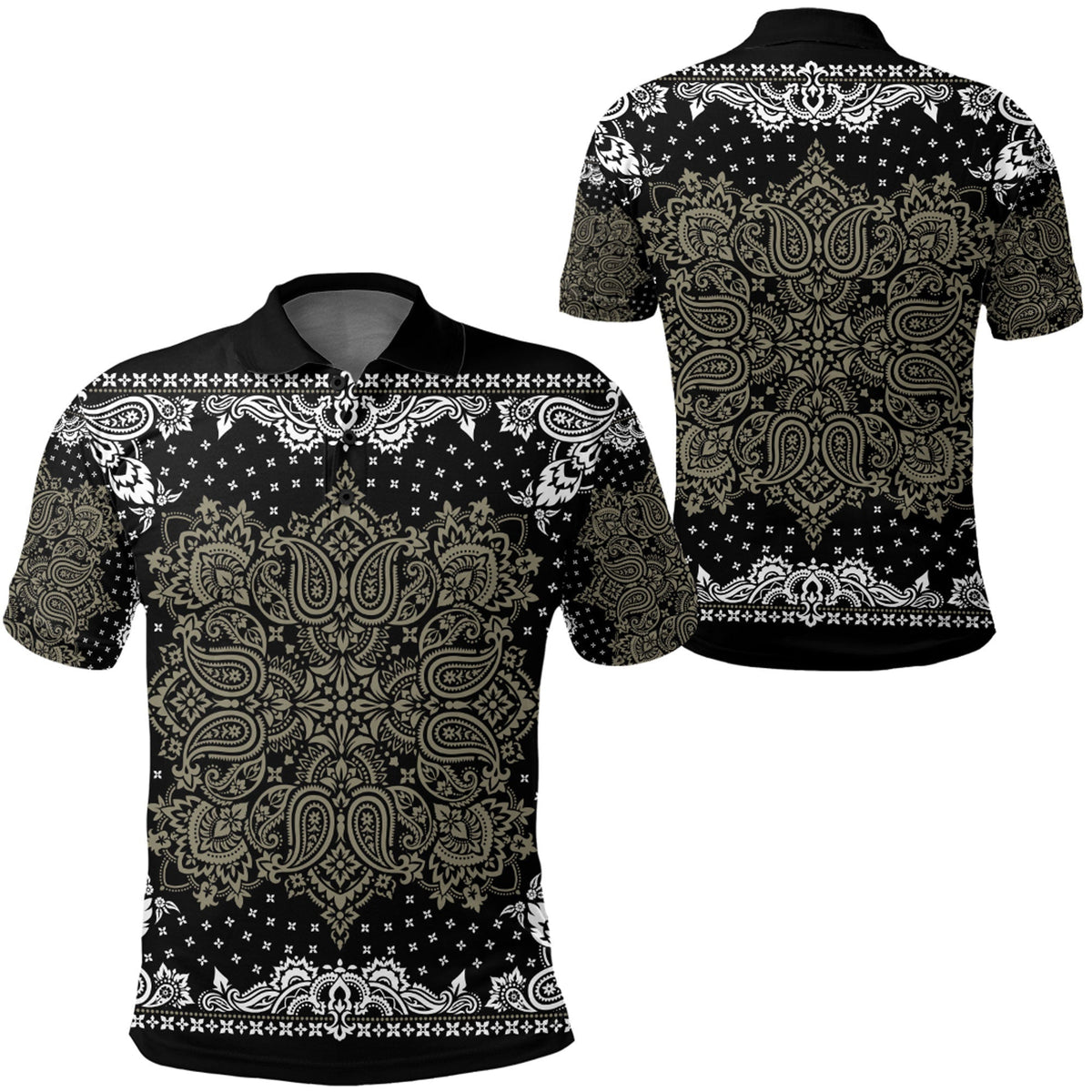 Paisley Polo Shirt Bandana Pattern Seamless Ver.168 RLT13 - Wonder Print Shop