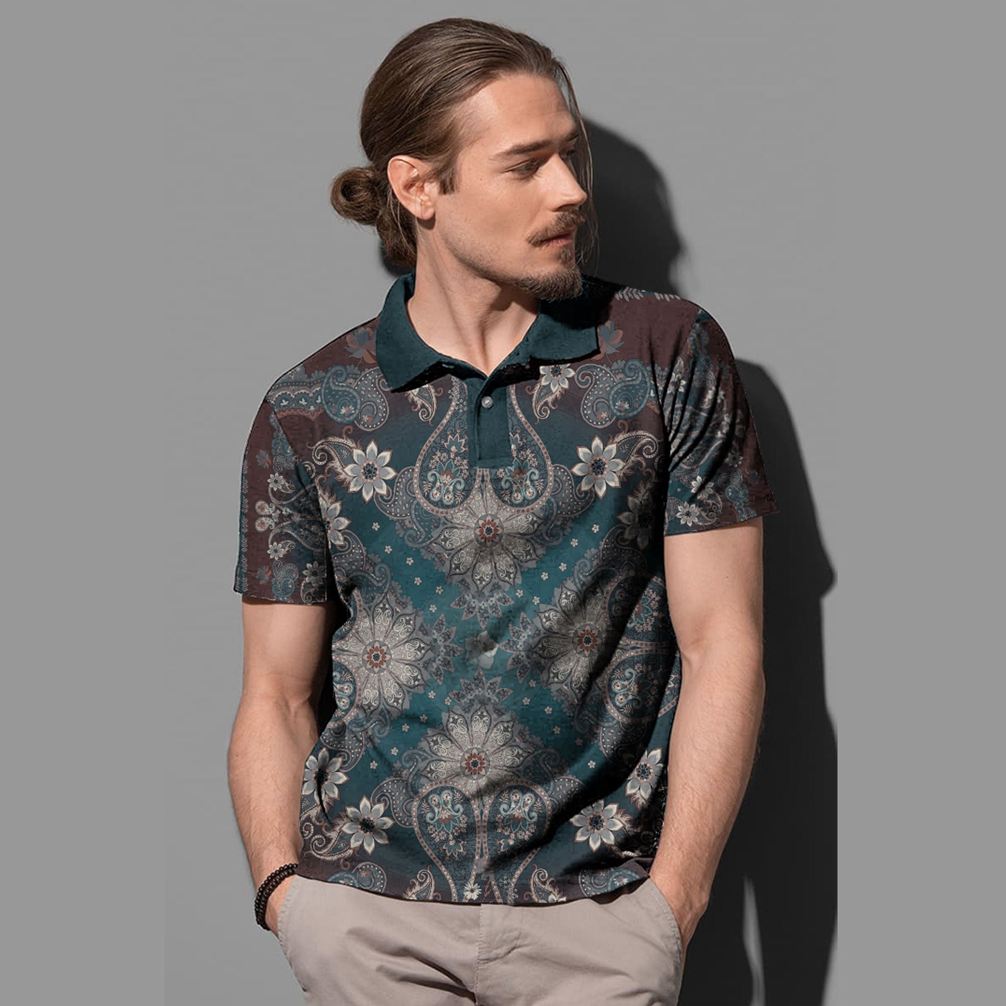 Paisley Polo Shirt Bandana Pattern Seamless Ver.146 RLT13 - Wonder Print Shop