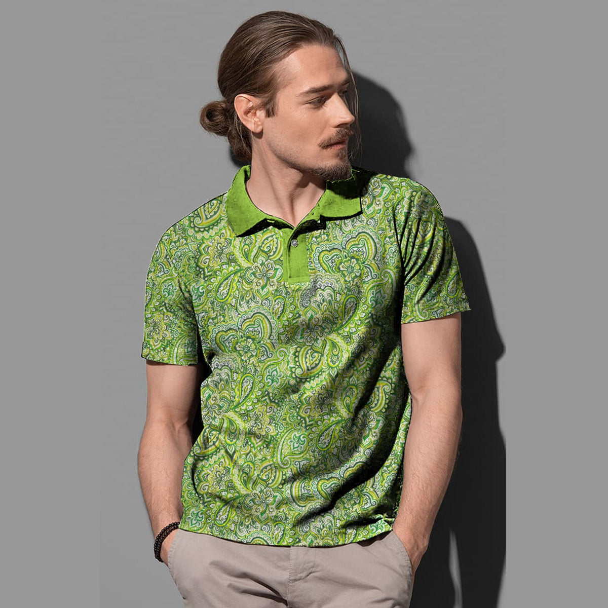 Paisley Polo Shirt Bandana Pattern Seamless Ver.200 RLT13 - Wonder Print Shop