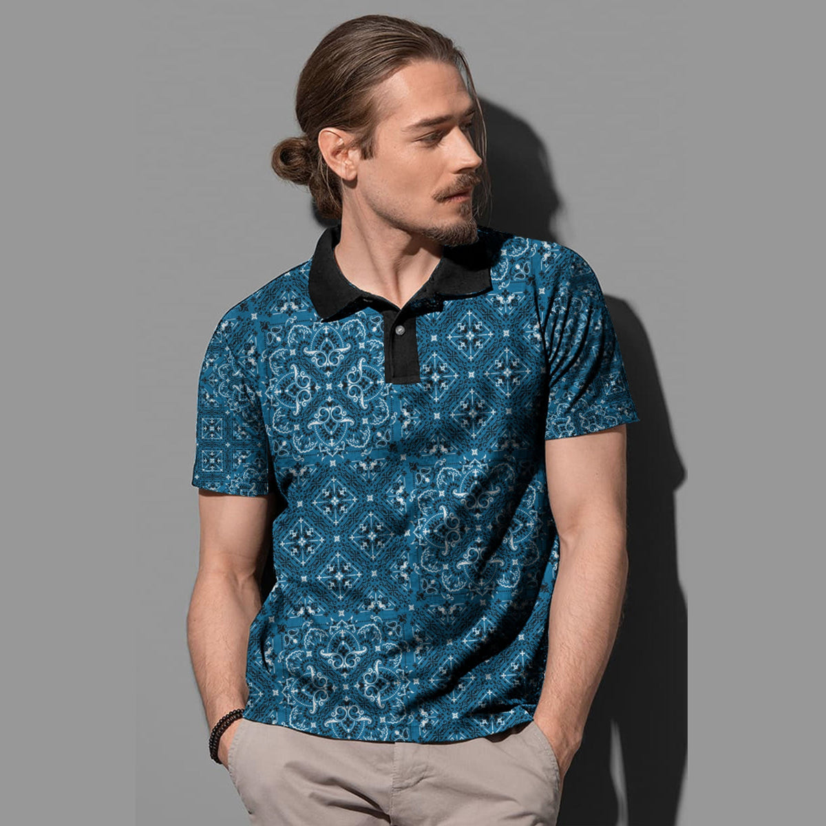 Paisley Polo Shirt Bandana Pattern Seamless Ver.193 RLT13 - Wonder Print Shop