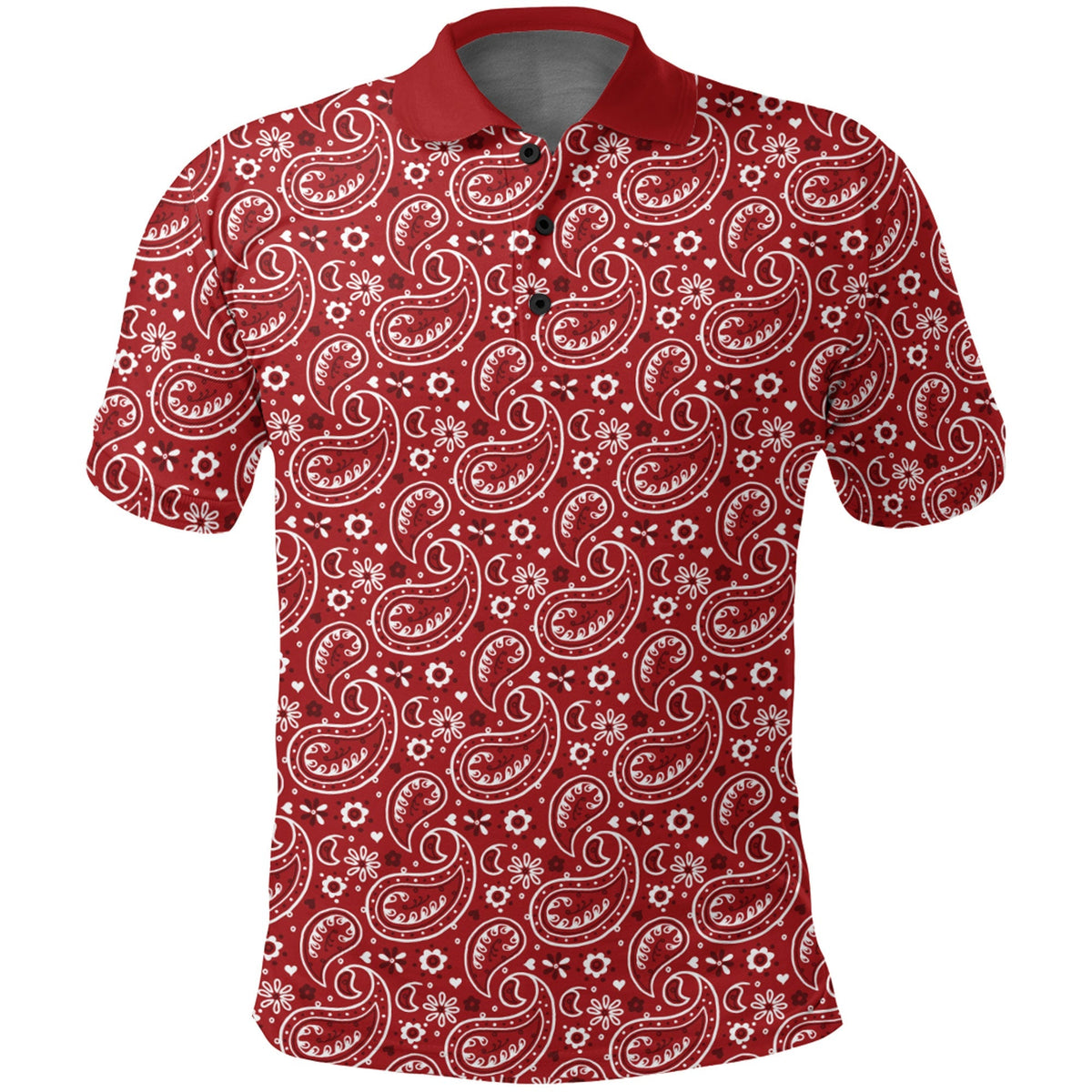 Paisley Polo Shirt Bandana Pattern Seamless Ver.163 RLT13 - Wonder Print Shop