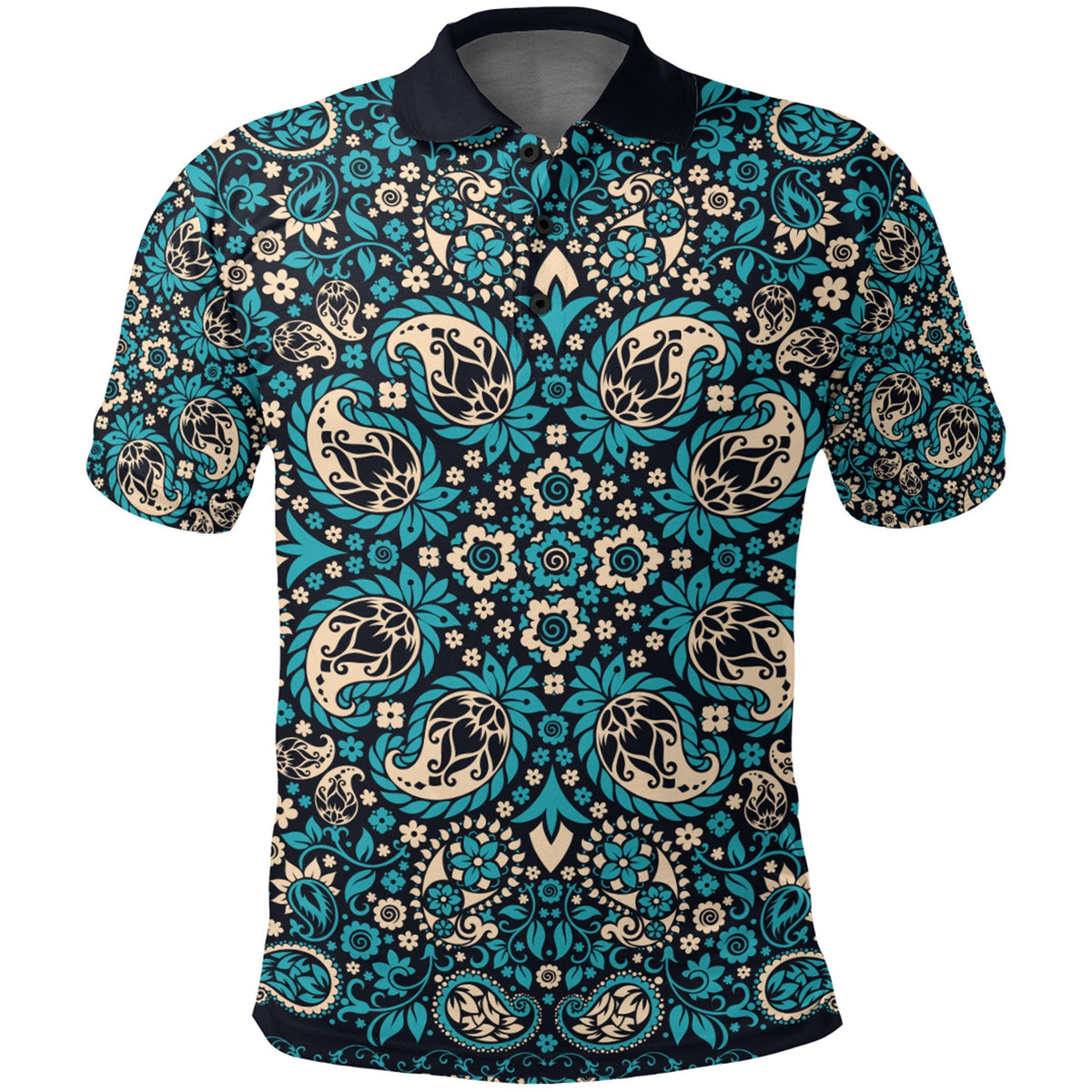 Paisley Polo Shirt Bandana Pattern Seamless 187 RLT13 - Wonder Print Shop