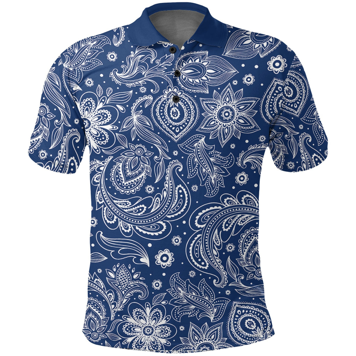 Paisley Polo Shirt Bandana Pattern Seamless Ver.180 RLT13 - Wonder Print Shop