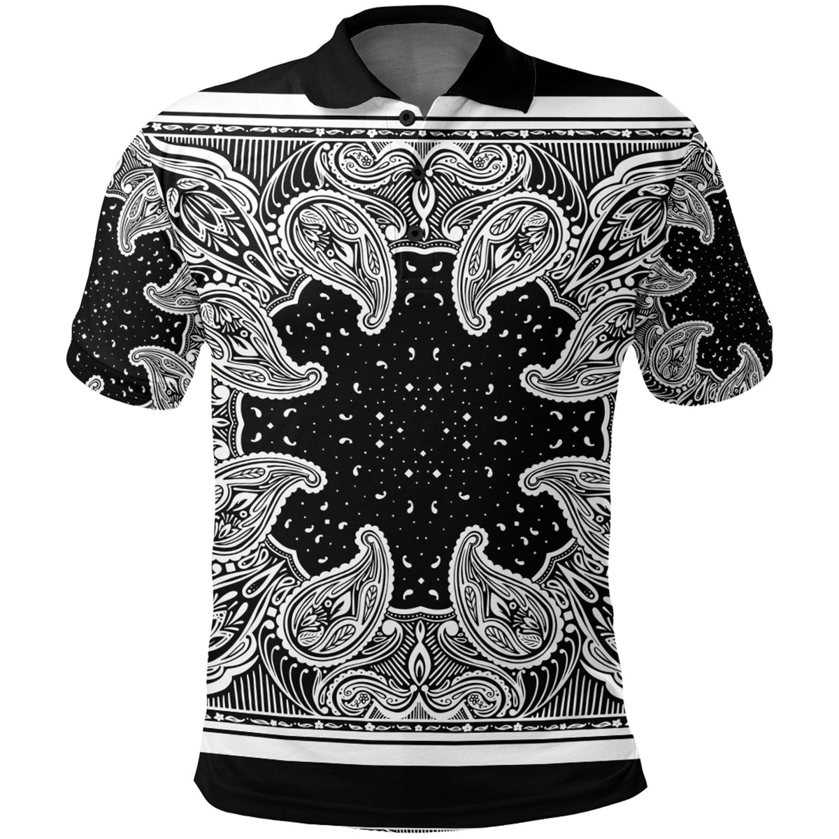 Paisley Polo Shirt Bandana Pattern Seamless Ver.194 RLT13 - Wonder Print Shop
