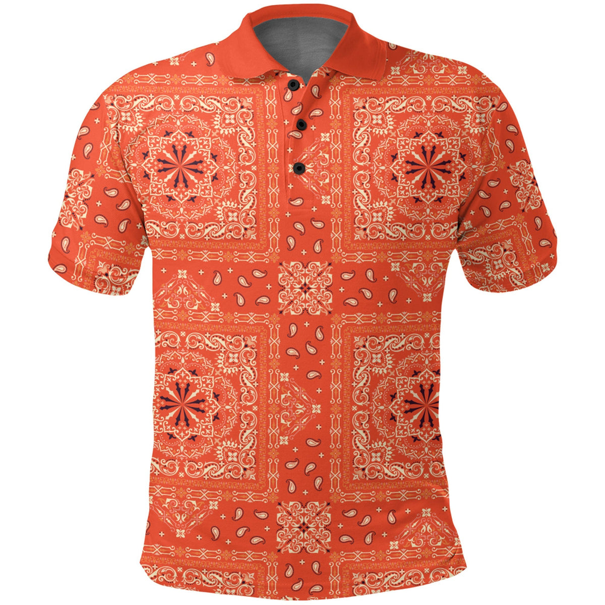 Paisley Polo Shirt Bandana Pattern Seamless Ver.178 RLT13 - Wonder Print Shop