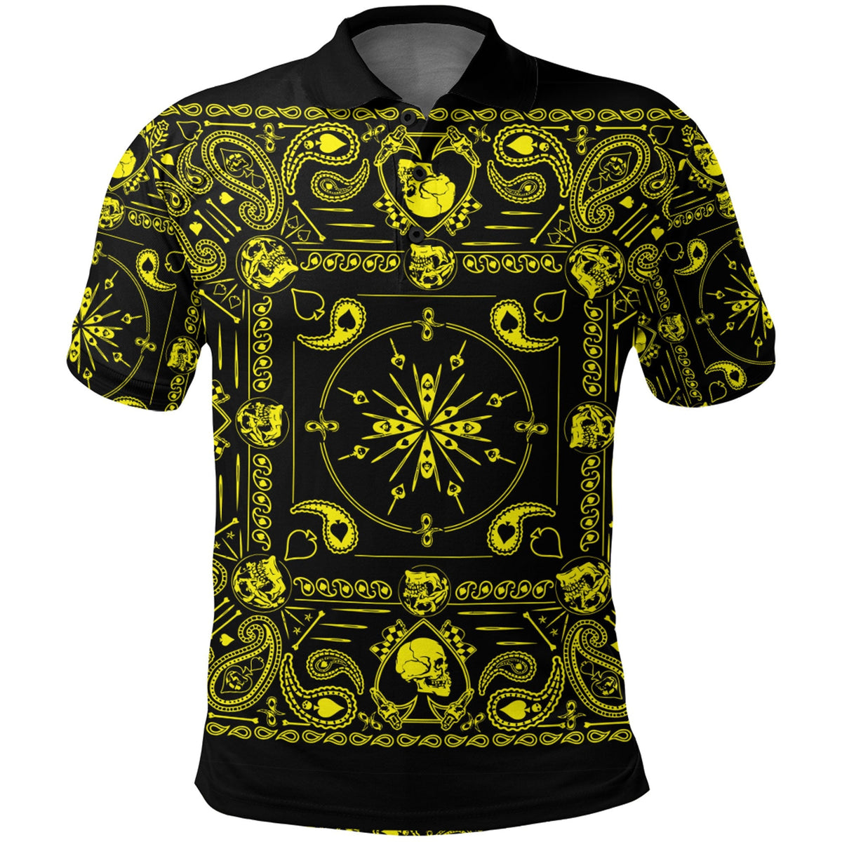 Paisley Polo Shirt Bandana Pattern Seamless 186 RLT13 - Wonder Print Shop