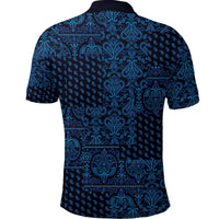 Paisley Bandana Pattern Seamless Blue Polo Shirt Ver.02 RLT13 - Wonder Print Shop