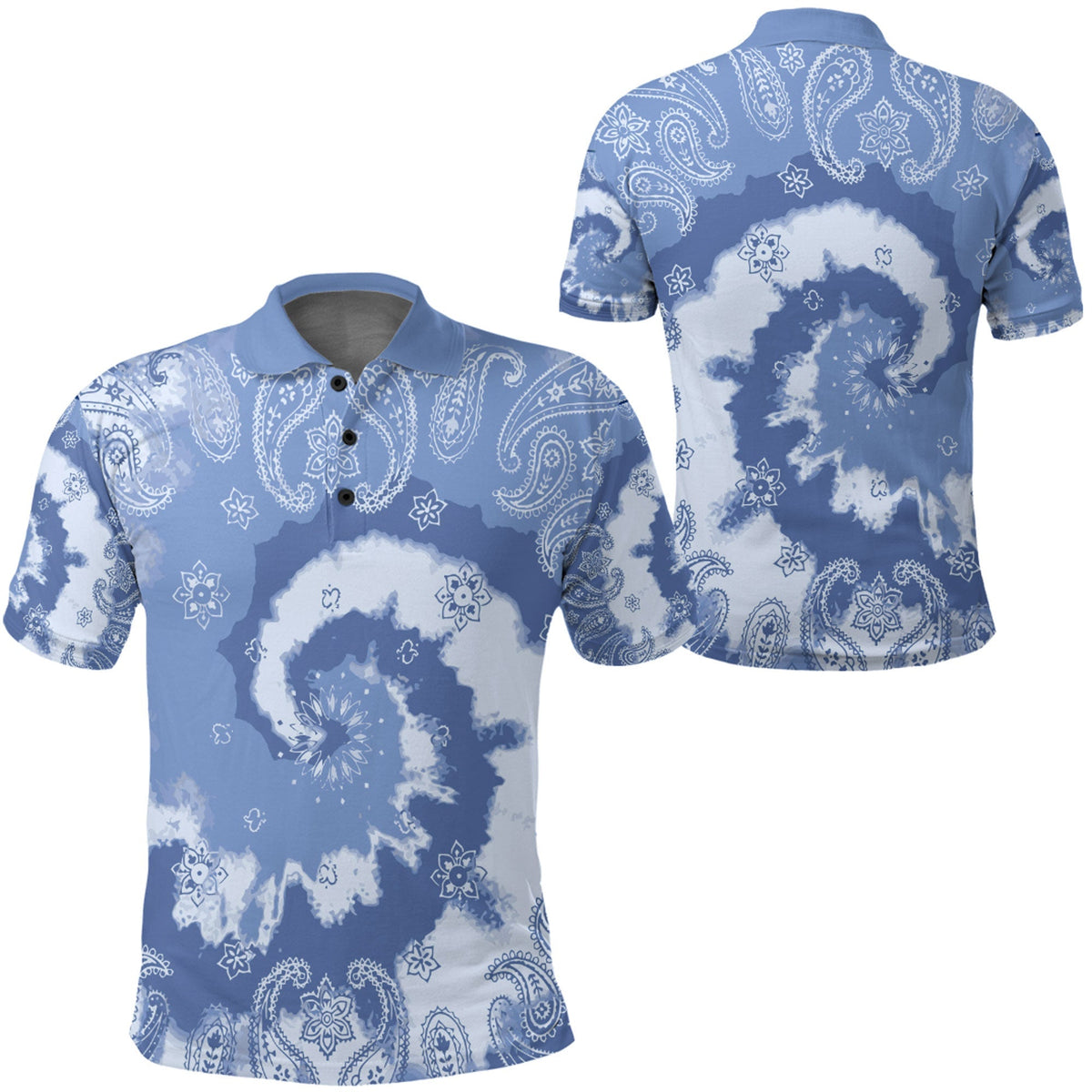 Paisley Polo Shirt Bandana Pattern Seamless 184 RLT13 - Wonder Print Shop