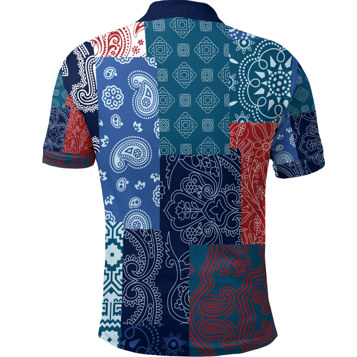 Paisley Polo Shirt Bandana Pattern Seamless Ver.176 RLT13 - Wonder Print Shop