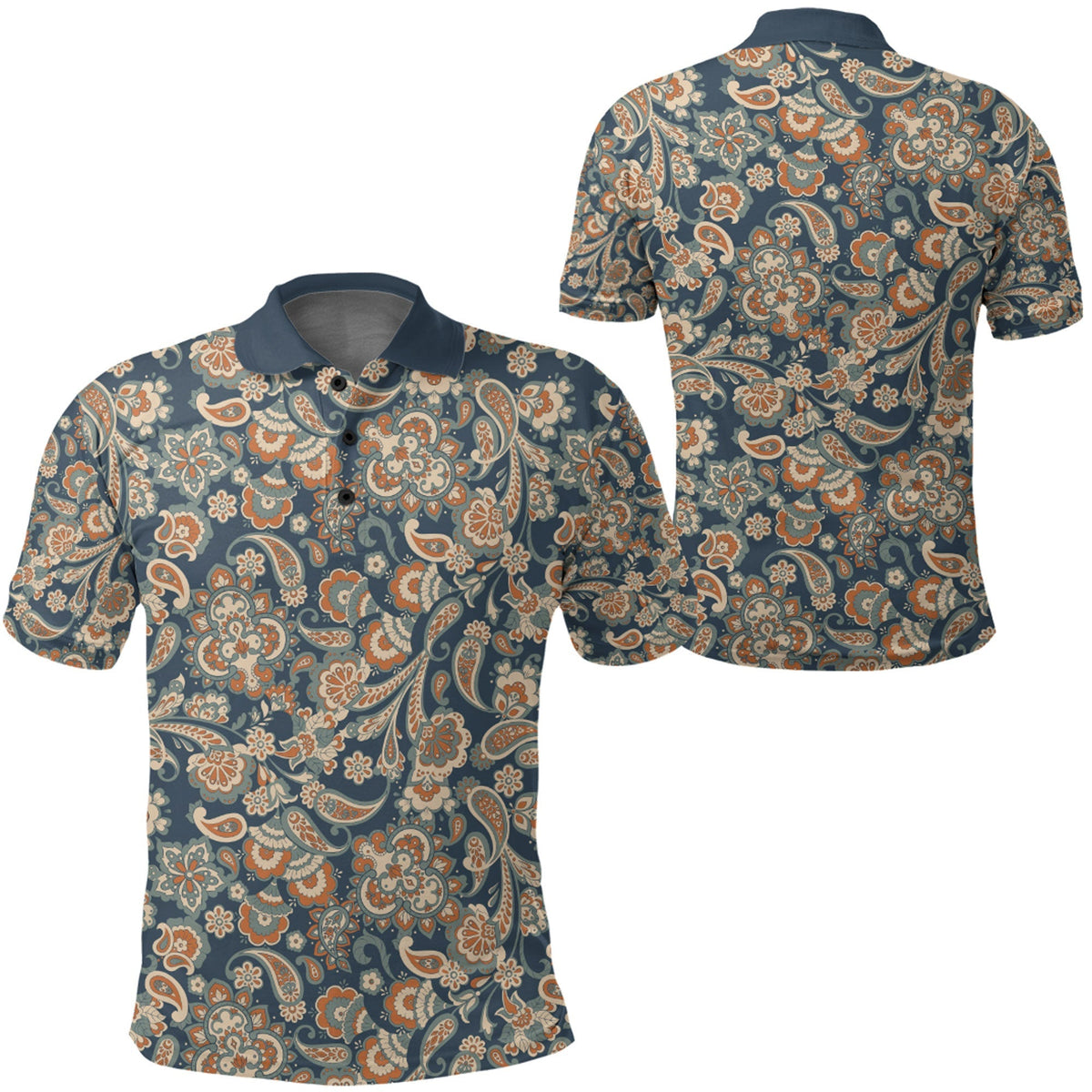 Paisley Polo Shirt Bandana Pattern Seamless Ver.179 RLT13 - Wonder Print Shop