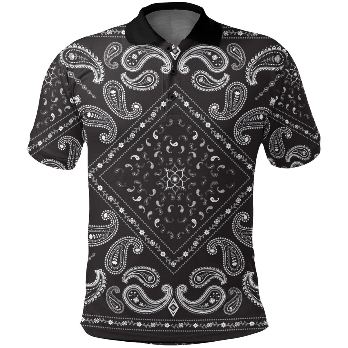 Paisley Polo Shirt Bandana Pattern Seamless Ver.158 RLT13 - Wonder Print Shop
