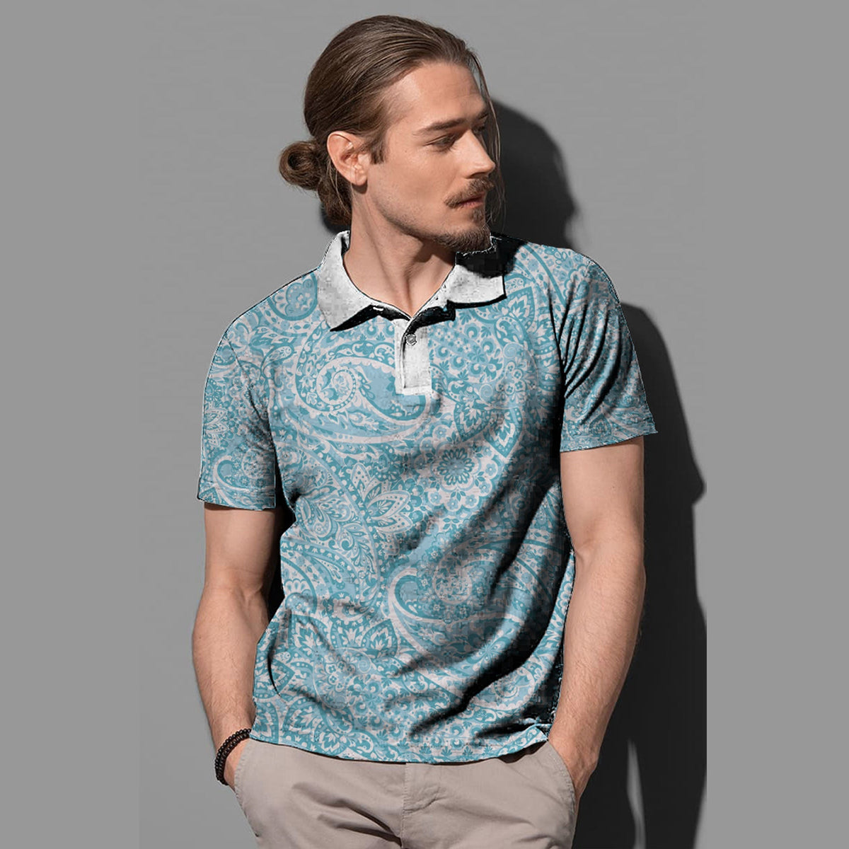 Paisley Polo Shirt Bandana Pattern Seamless Ver.165 RLT13 - Wonder Print Shop