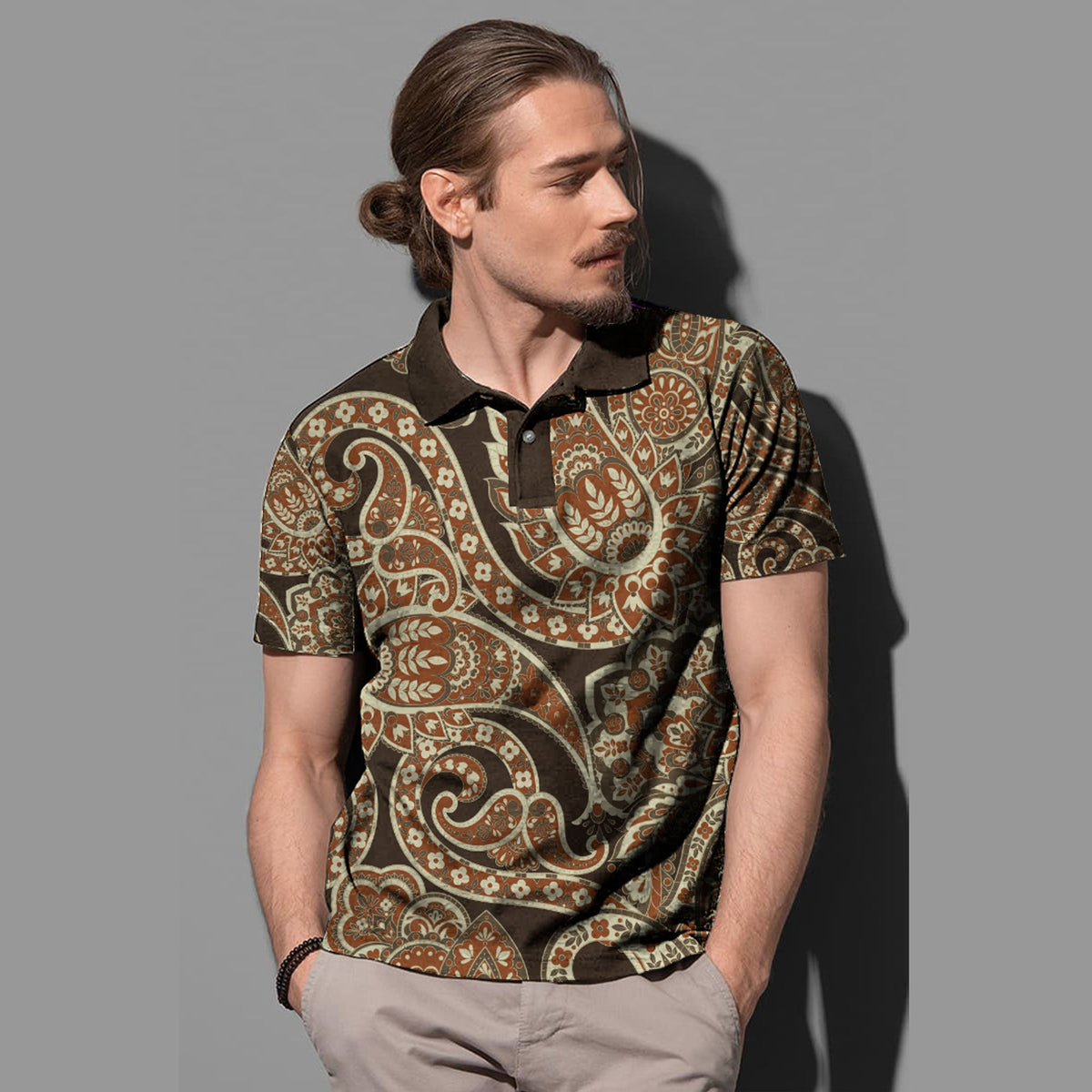 Paisley Polo Shirt Bandana Pattern Seamless Ver.182 RLT13 - Wonder Print Shop