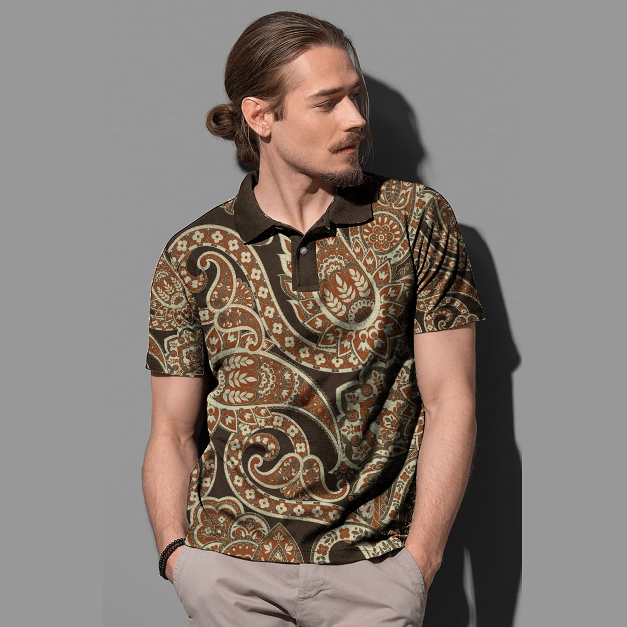 Paisley Polo Shirt Bandana Pattern Seamless Ver.182 RLT13 - Wonder Print Shop