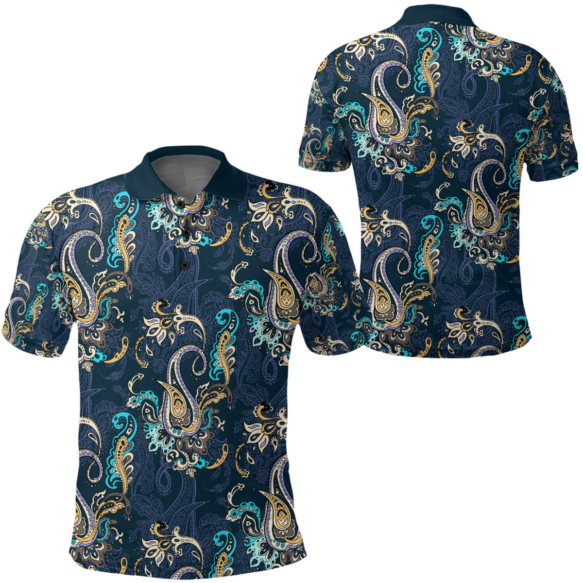 Paisley Polo Shirt Bandana Pattern Seamless Ver.160 RLT13 - Wonder Print Shop