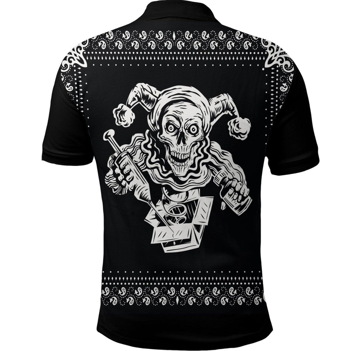 Paisley Bandana Pattern Joker Polo Shirt RLT13 - Wonder Print Shop