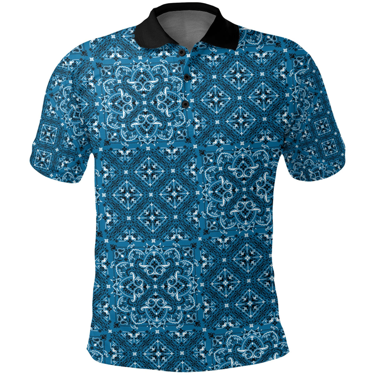 Paisley Polo Shirt Bandana Pattern Seamless Ver.193 RLT13 - Wonder Print Shop