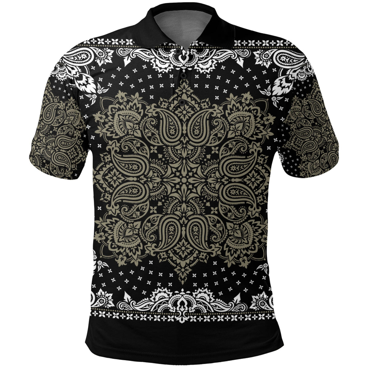 Paisley Polo Shirt Bandana Pattern Seamless Ver.168 RLT13 - Wonder Print Shop