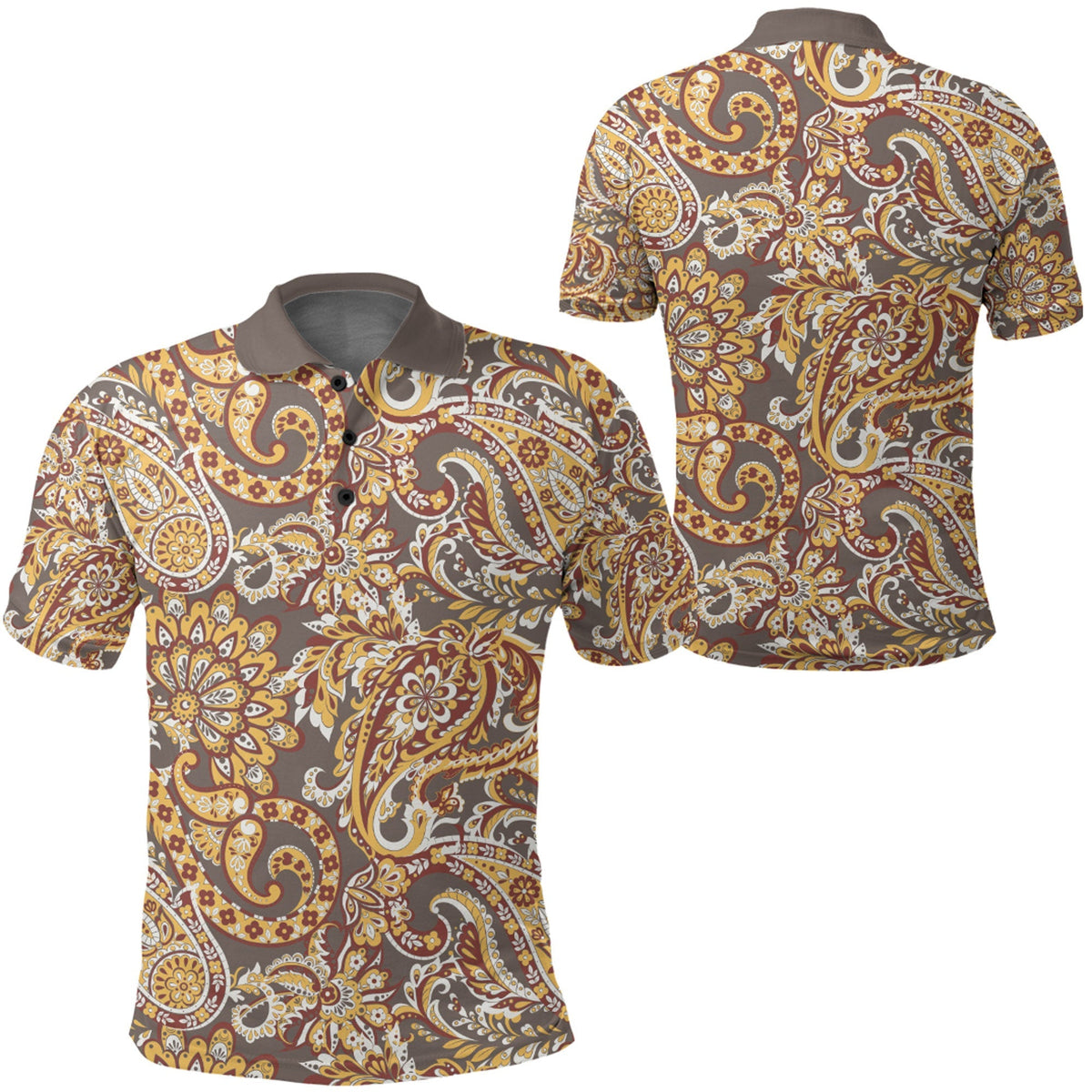 Paisley Polo Shirt Bandana Pattern Seamless Ver.162 RLT13 - Wonder Print Shop
