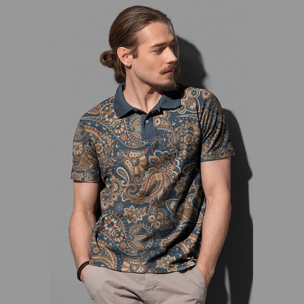 Paisley Polo Shirt Bandana Pattern Seamless Ver.191 RLT13 - Wonder Print Shop