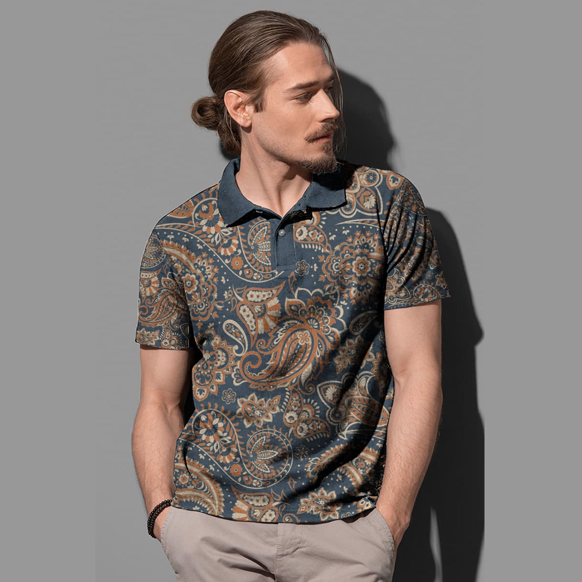Paisley Polo Shirt Bandana Pattern Seamless Ver.191 RLT13 - Wonder Print Shop