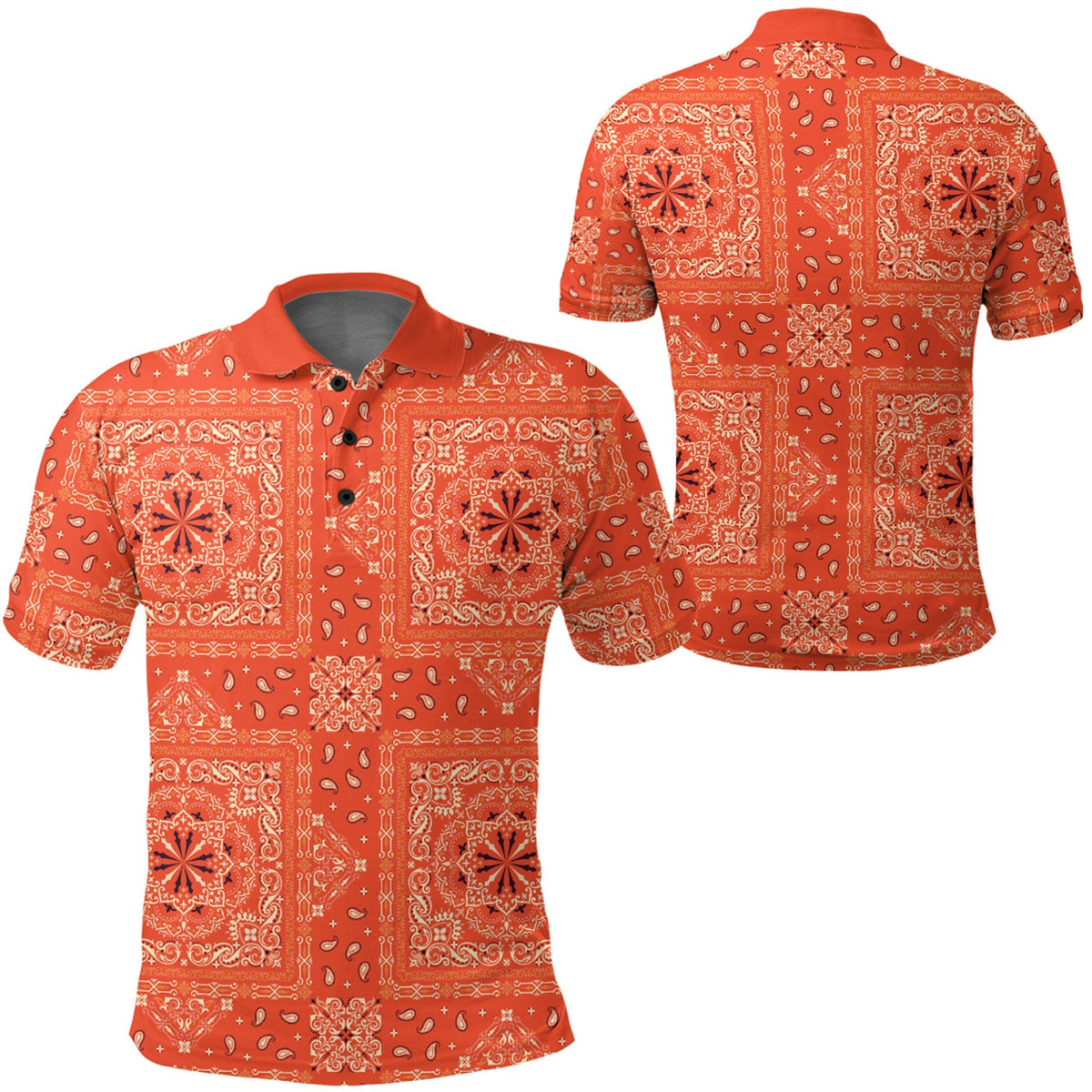 Paisley Polo Shirt Bandana Pattern Seamless Ver.178 RLT13 - Wonder Print Shop