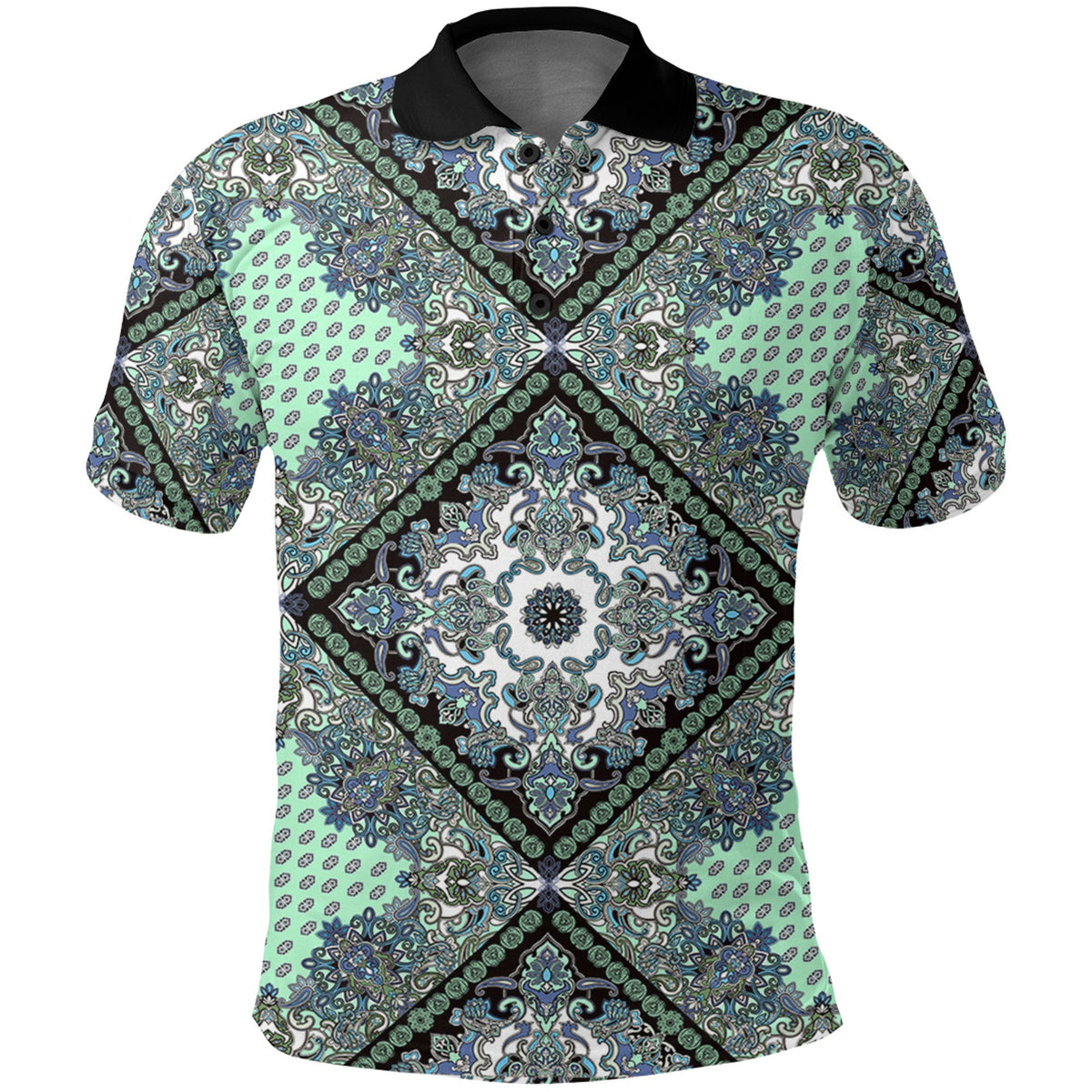 Paisley Polo Shirt Bandana Pattern Seamless Ver.135 RLT13 - Wonder Print Shop