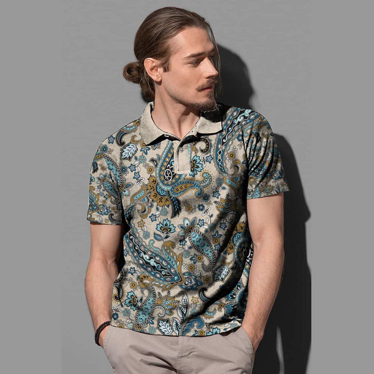 Paisley Polo Shirt Bandana Pattern Seamless Ver.139 RLT13 - Wonder Print Shop