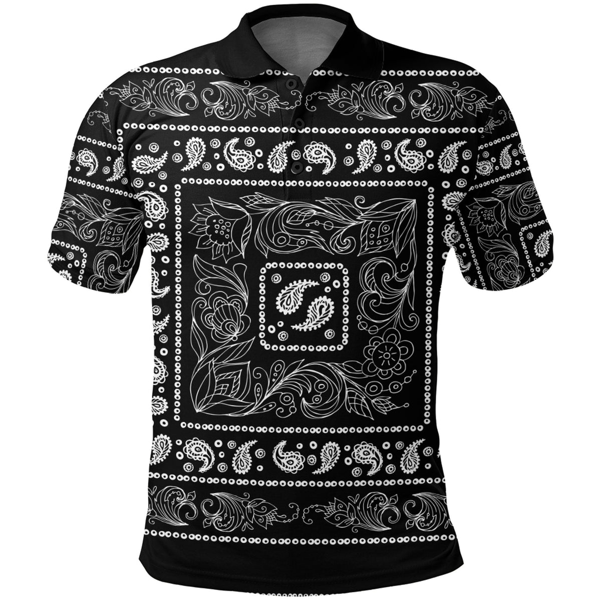 Paisley Polo Shirt Bandana Pattern Seamless Ver.174 RLT13 - Wonder Print Shop