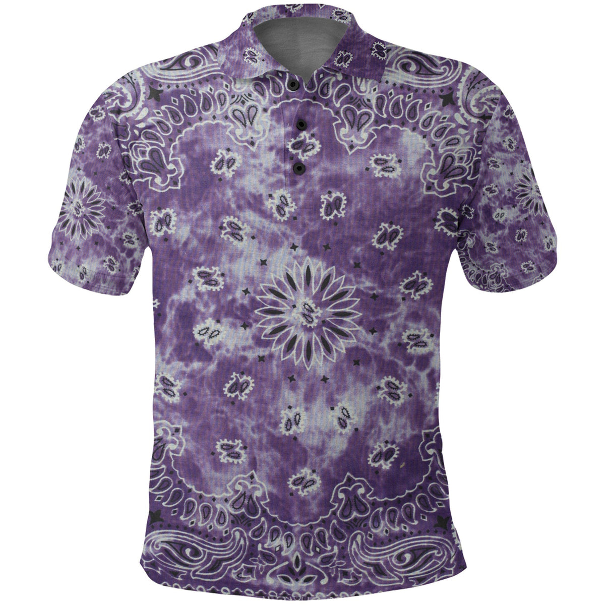 Paisley Polo Shirt Bandana Pattern Seamless Ver.155 RLT13 - Wonder Print Shop