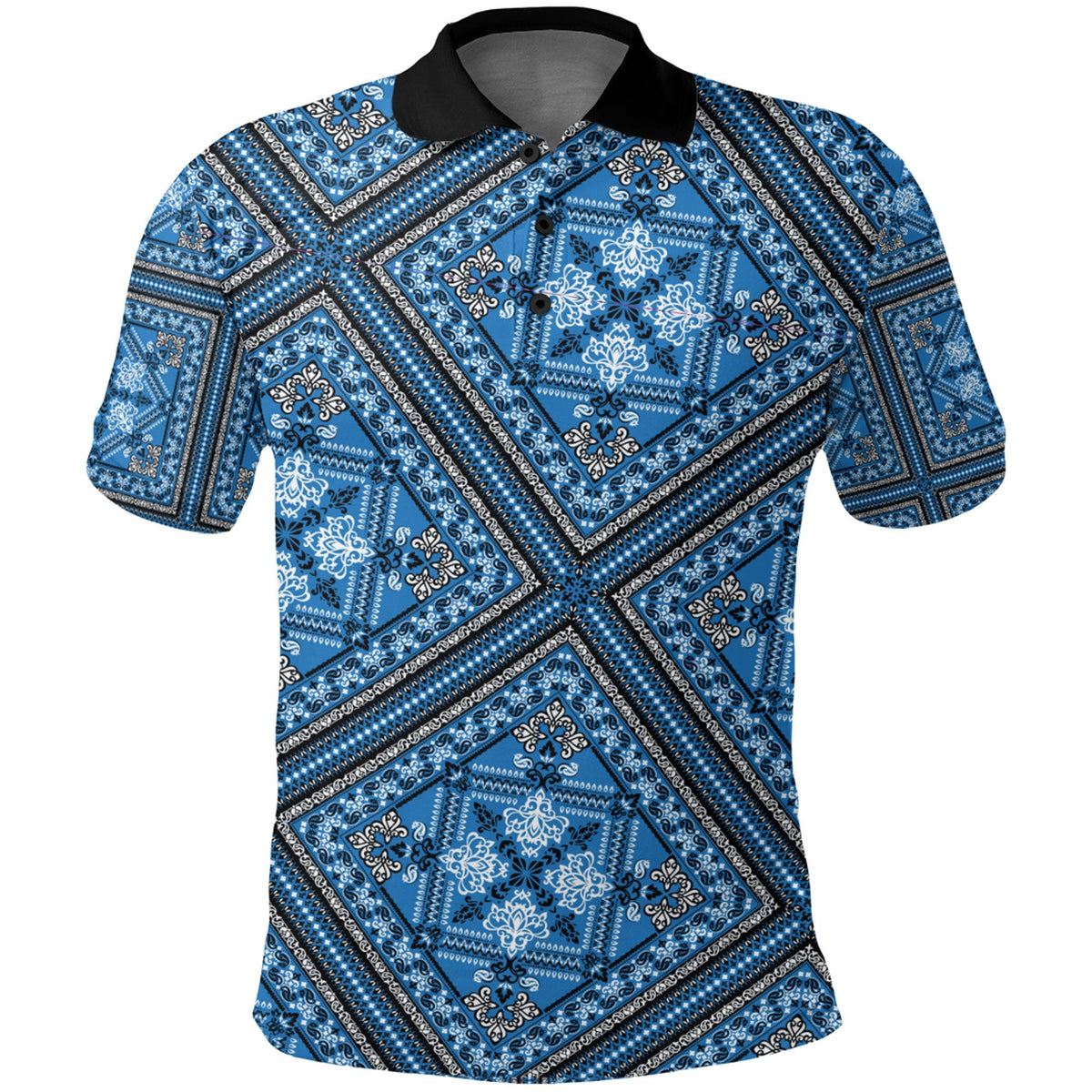 Paisley Polo Shirt Bandana Pattern Seamless Ver.157 RLT13 - Wonder Print Shop