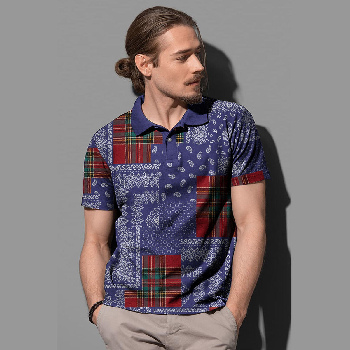 Paisley Polo Shirt Bandana Pattern Seamless Ver.147 RLT13 - Wonder Print Shop