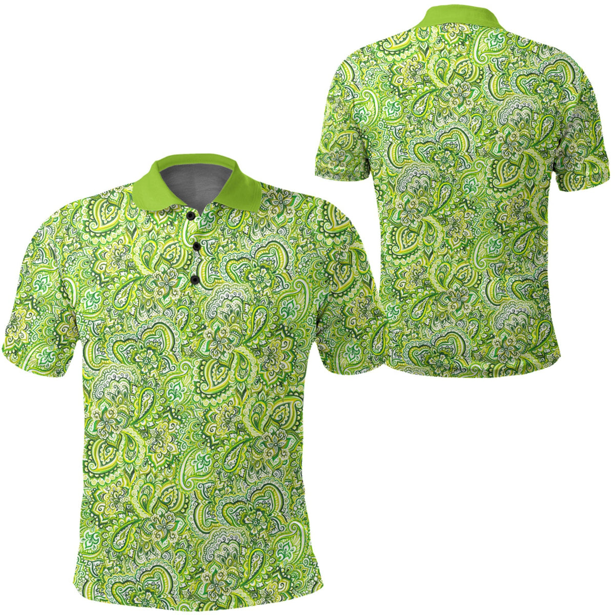 Paisley Polo Shirt Bandana Pattern Seamless Ver.200 RLT13 - Wonder Print Shop