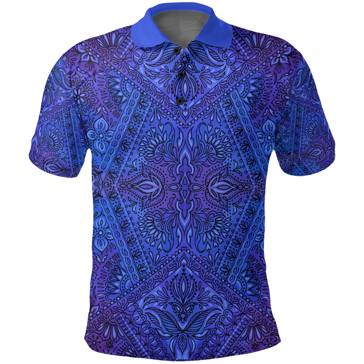 Paisley Polo Shirt Bandana Pattern Seamless Ver.142 RLT13 - Wonder Print Shop