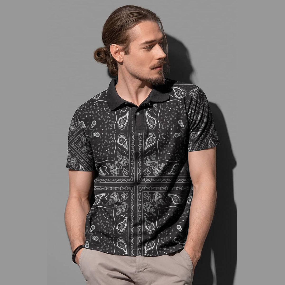 Paisley Polo Shirt Bandana Pattern Seamless Ver.141 RLT13 - Wonder Print Shop