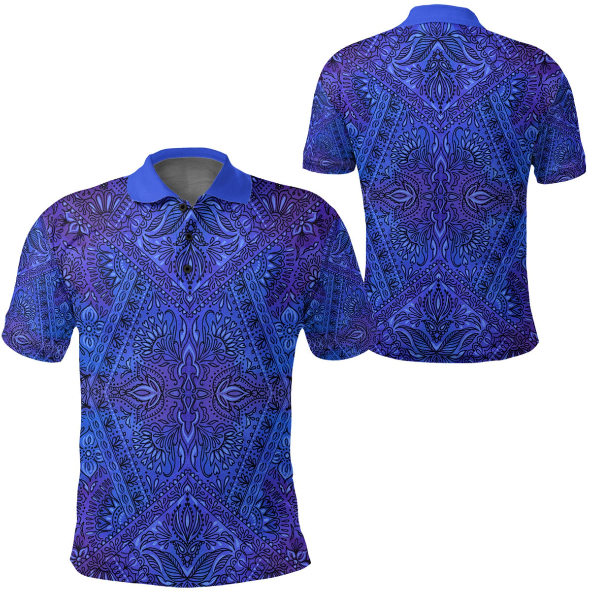 Paisley Polo Shirt Bandana Pattern Seamless Ver.142 RLT13 - Wonder Print Shop