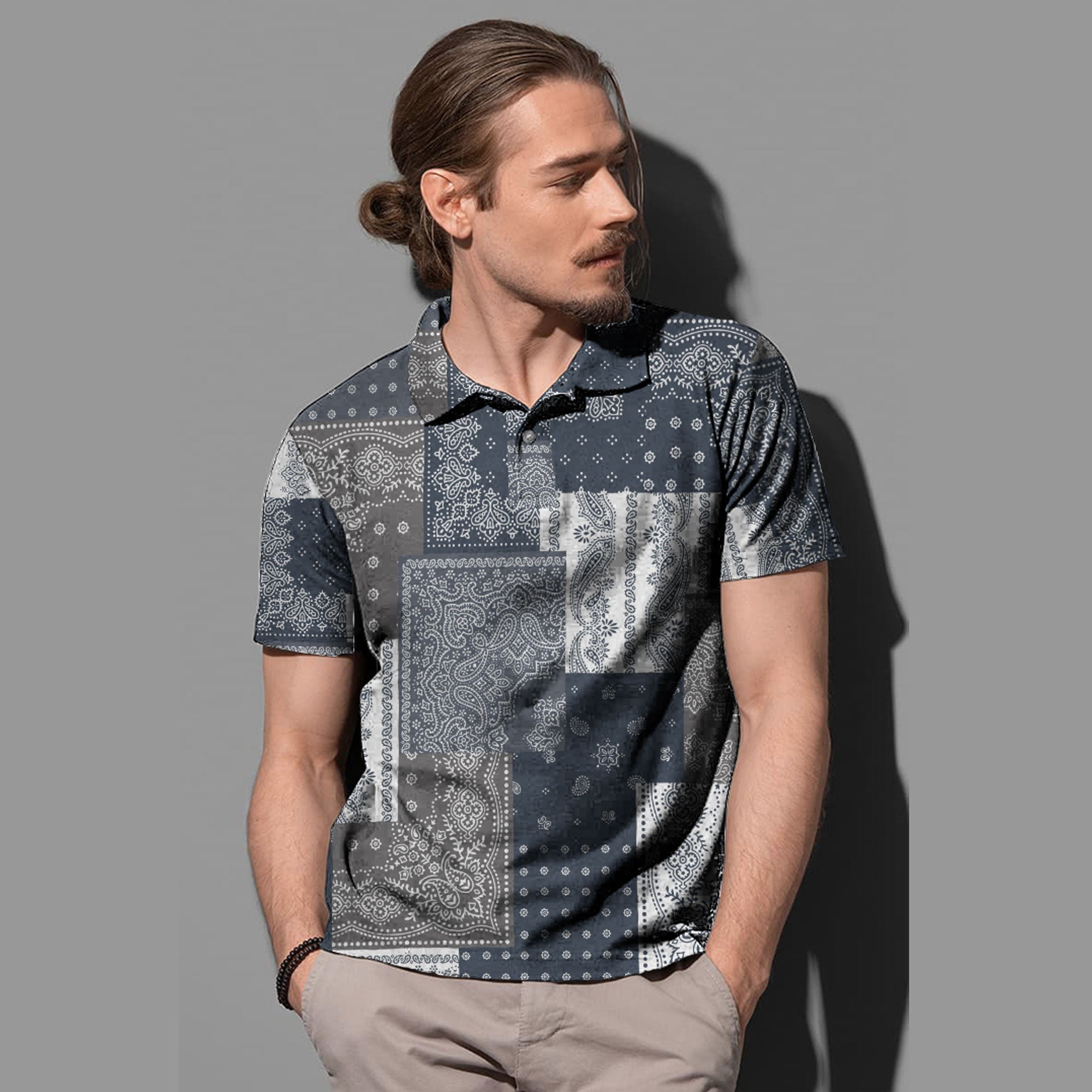 Paisley Polo Shirt Bandana Pattern Seamless Ver.143 RLT13 - Wonder Print Shop