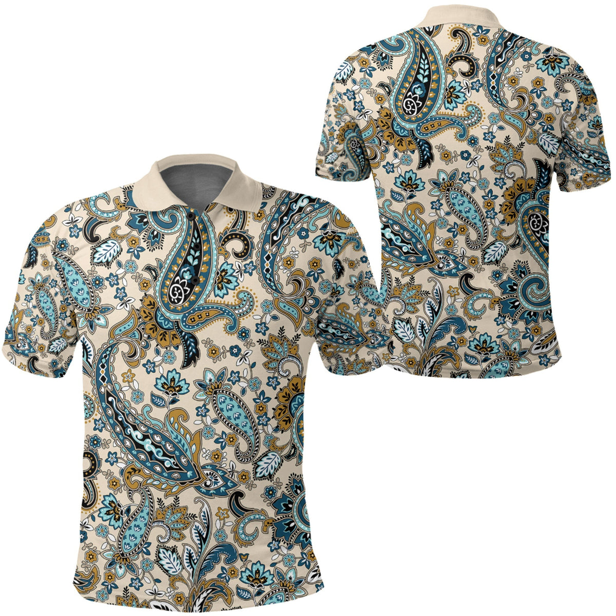 Paisley Polo Shirt Bandana Pattern Seamless Ver.139 RLT13 - Wonder Print Shop