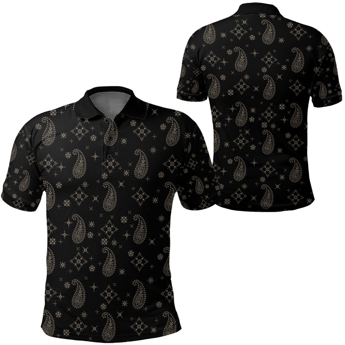 Paisley Polo Shirt Bandana Pattern Seamless Ver.152 RLT13 - Wonder Print Shop