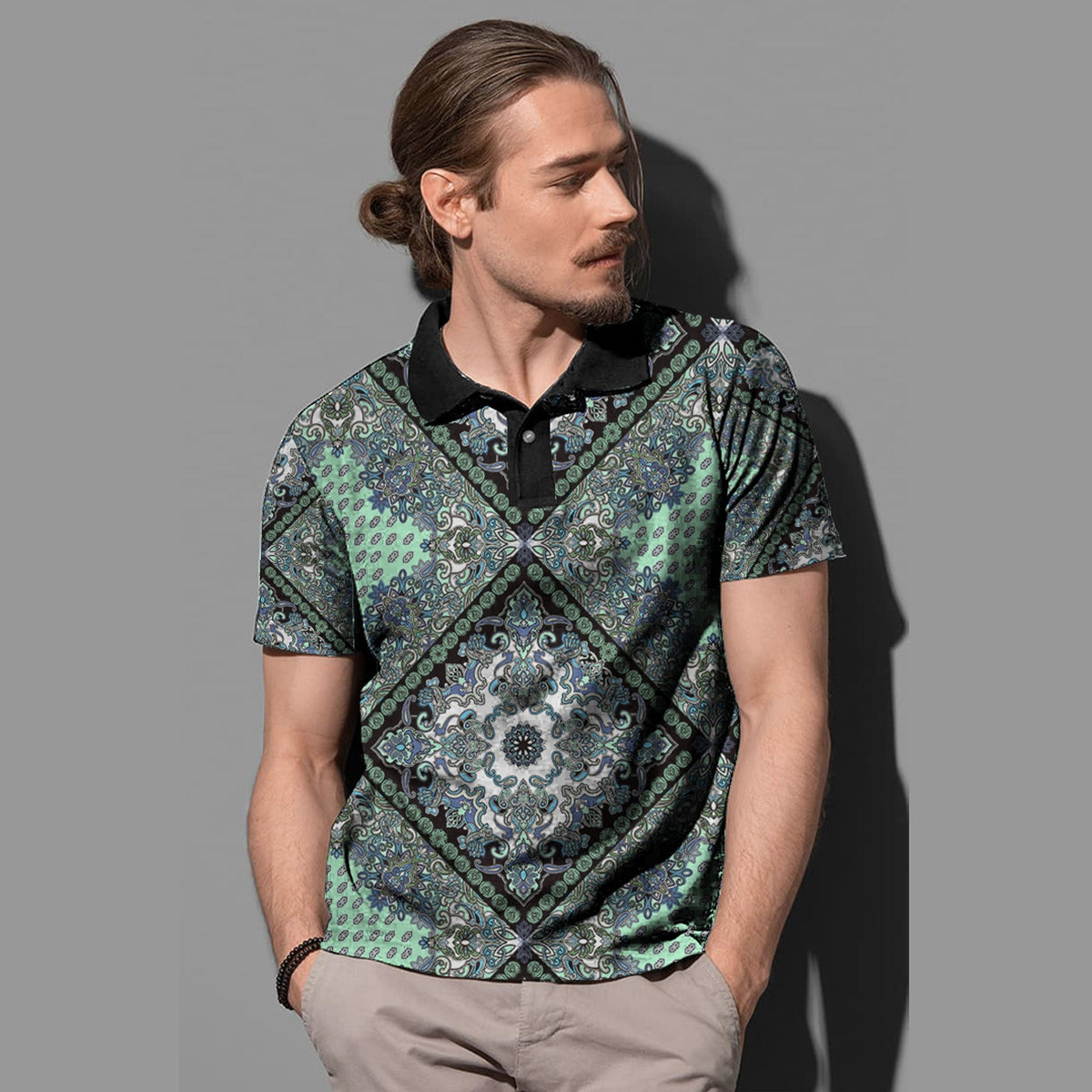 Paisley Polo Shirt Bandana Pattern Seamless Ver.135 RLT13 - Wonder Print Shop